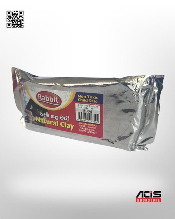 Rabbit Natural clay ( පදම් කළ මැටි ) - 500g