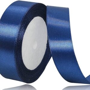Sating Ribbon 1 inch x 20 yards - Blue colour