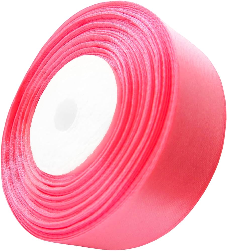 Sating Ribbon 1 inch x 15 yards - Light Pink colour
