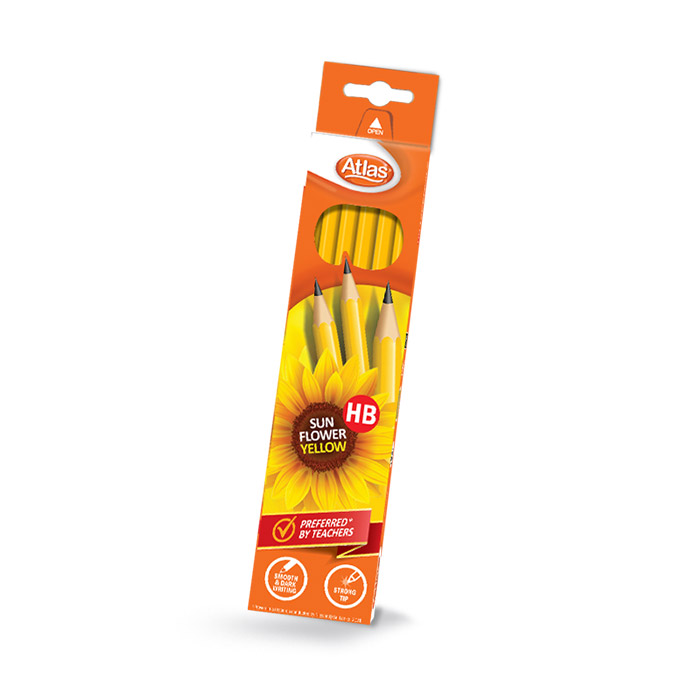 ATLAS SUNFLOWER YELOW HB PENCIL 12pcs Box