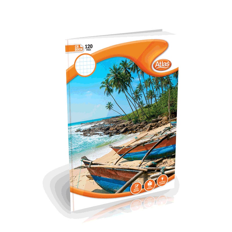 Atlas A4 - cr book - 120pgs - square ruled