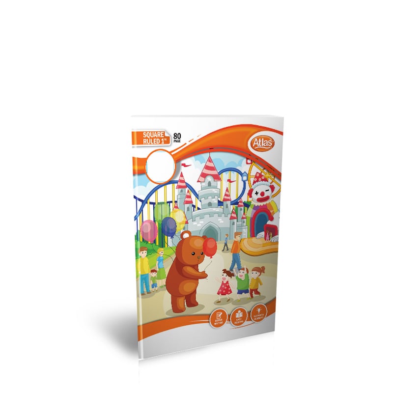 Atlas A5 - practical book 1″ - 80pgs - square ruled