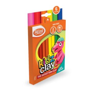 Atlas kiddy clay 6 colour 125g
