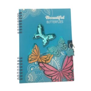 Beautiful Butterflies - Auto Graph No.BJ-1817 - Blue Colour