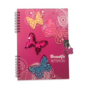 Beautiful Butterflies - Auto Graph No.BJ-1817 - Pink Colour