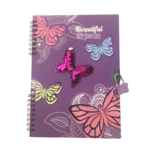 Beautiful Butterflies - Auto Graph No.BJ-1817 - Purple Colour