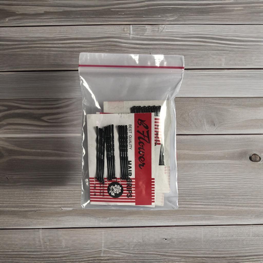 Black Hair Grips - 5 cards