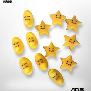 Cute Stars and Half Moon - Squishy Toys with whistle - 12pcs