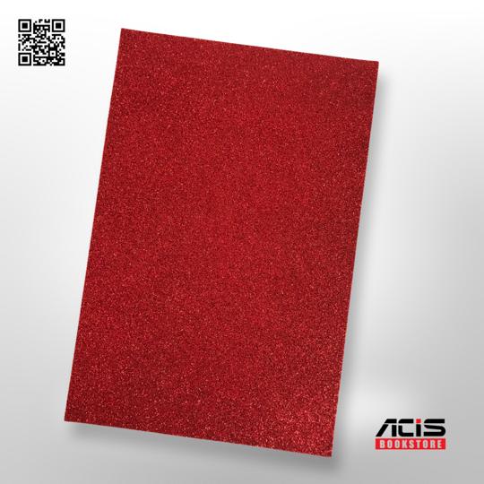 Glitter Paper - 20 x 30cm - Red Colour - 1pcs