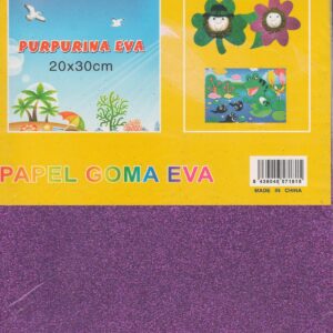 Glitter Sticker A4 Purple - A4 Dust Paper - 1 sticker