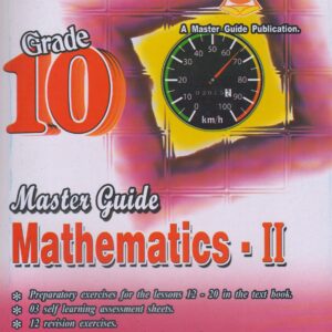 Grade 10 - Mathematics II - English Medium - Master Guide