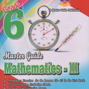 Grade 6 Mathematics  III - English Medium - Master Guide