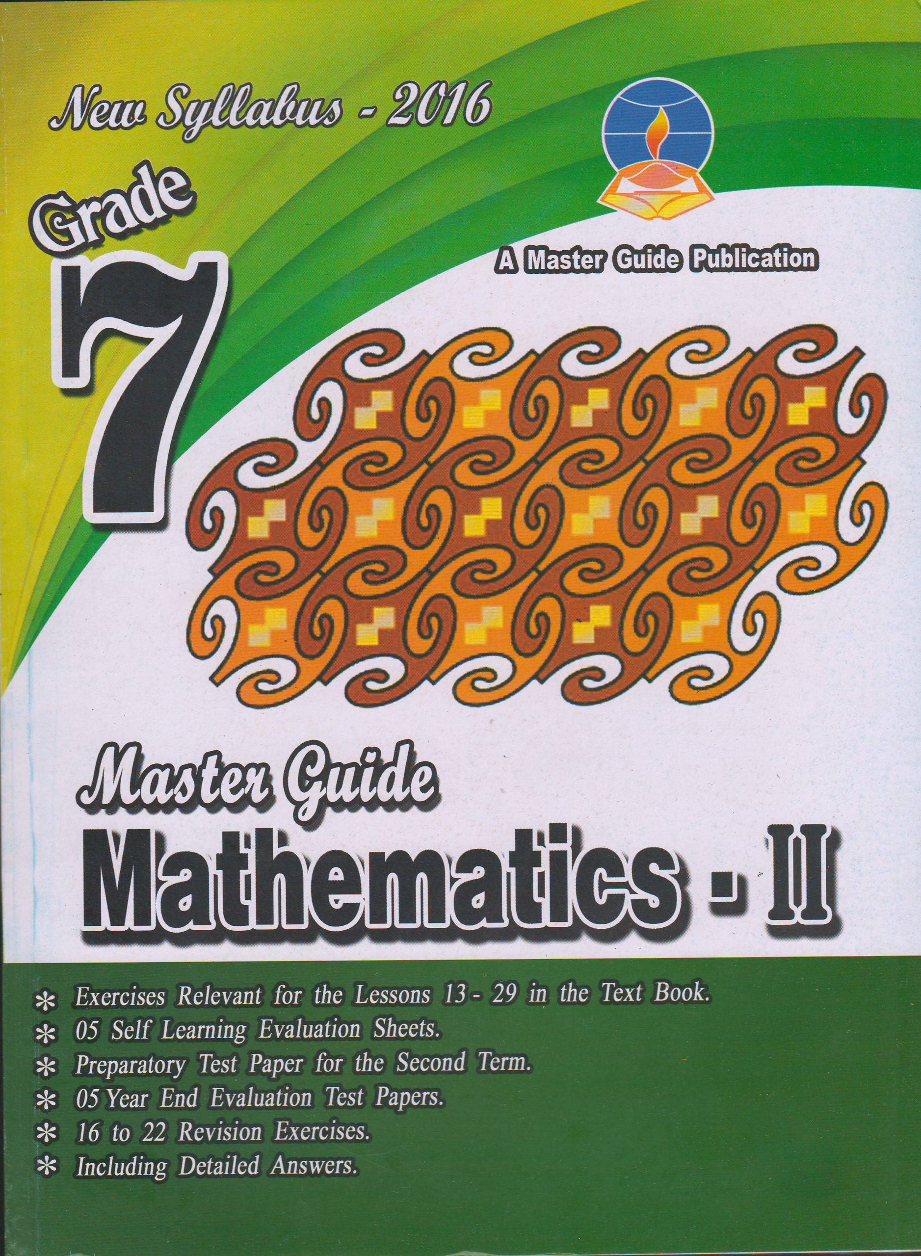 Grade 7 - Mathematics II - English Medium - Master Guide