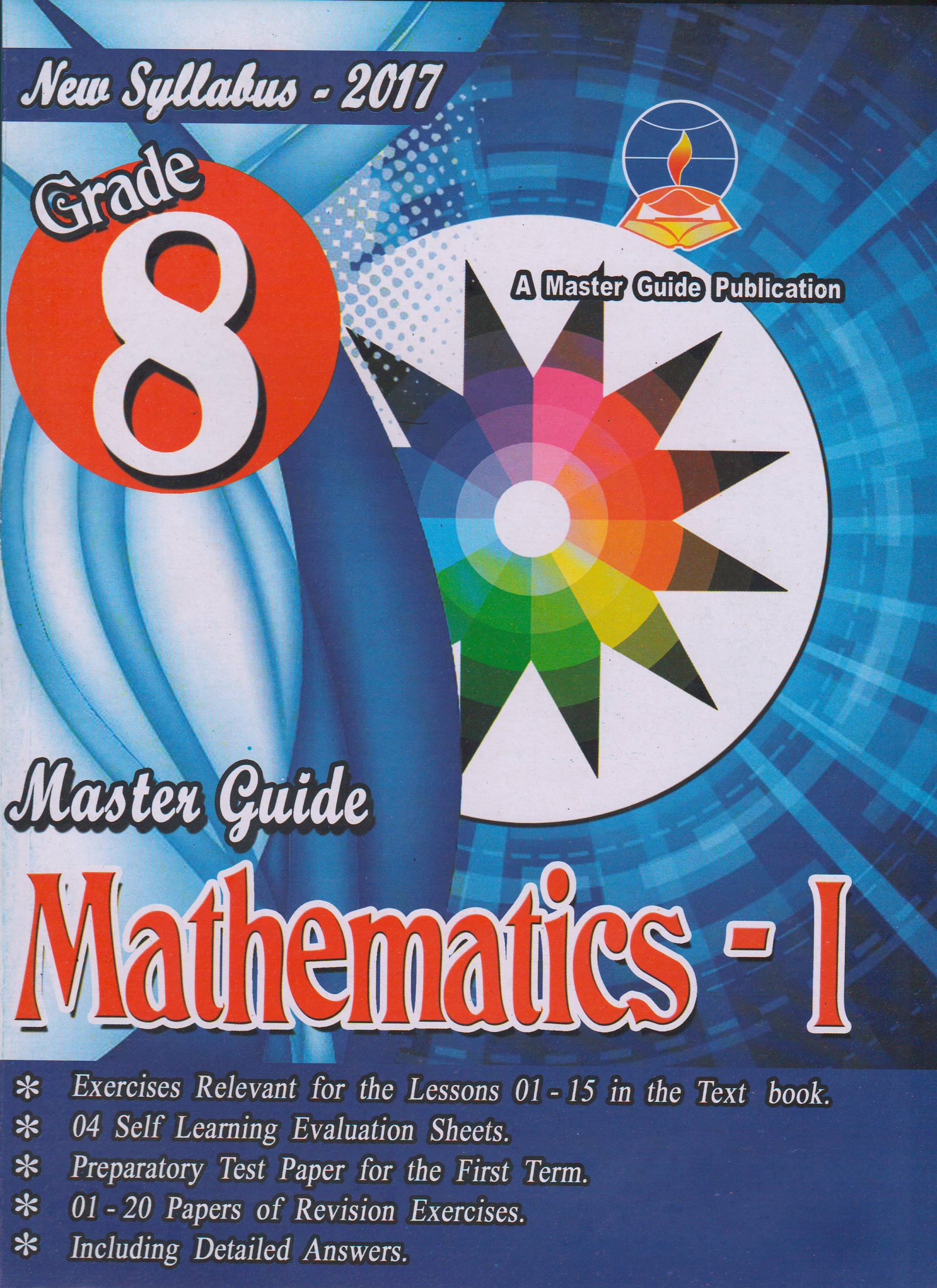 Grade 8 - Mathematics I - English Medium - Master Guide