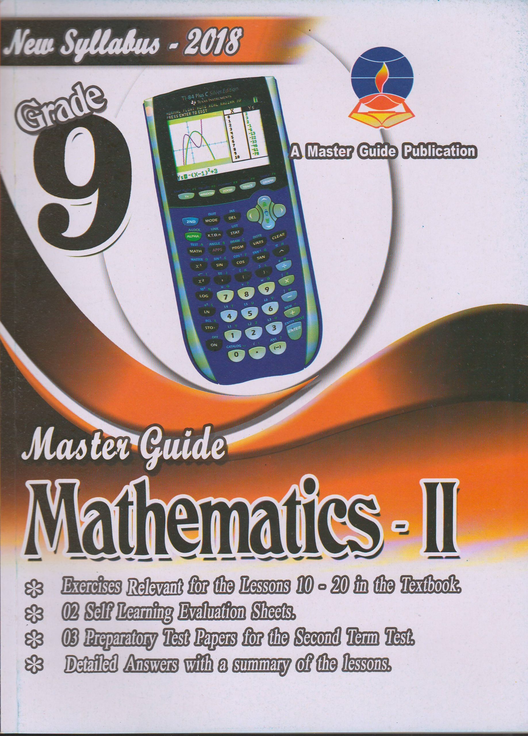 Grade 9 - Mathematics 11 - E M - Master Guide