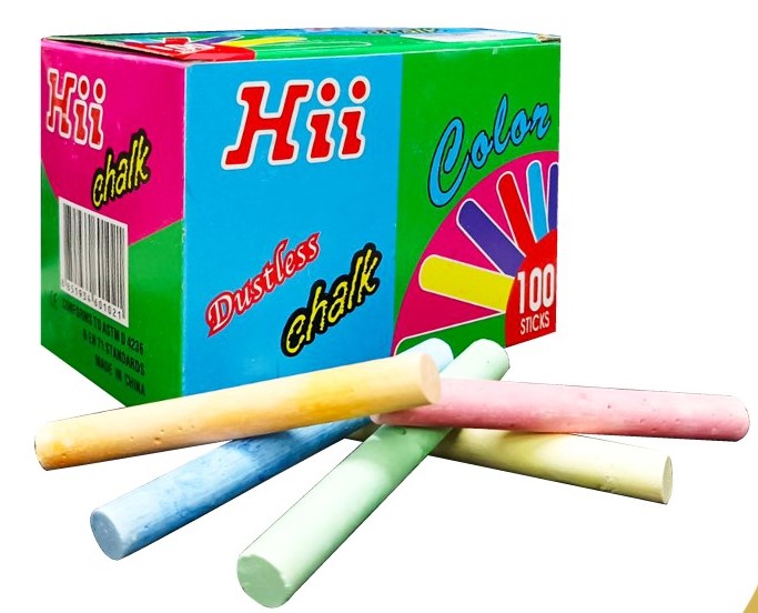 Hii Chalk Mix Colour 100pcs Box