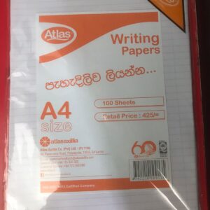 Atlas A4 Writing Paper 56gsm 100 Sheets