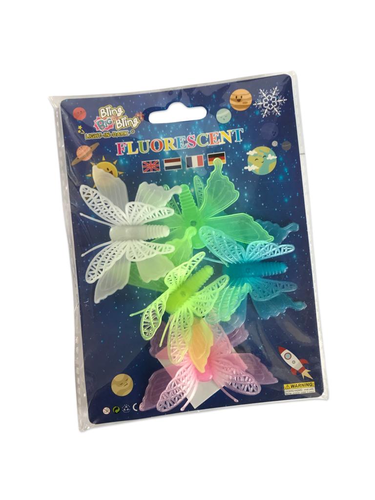 Light in Dark Sticker - Butterfly - 5pcs Card