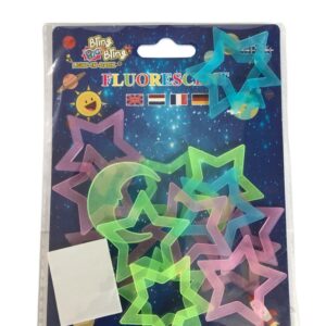 Light in Dark Sticker - Moon and Stars Card