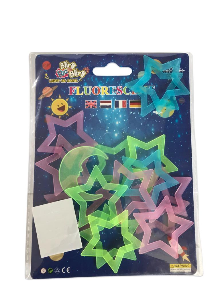 Light in Dark Sticker - Moon and Stars Card
