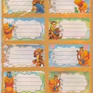 Name Stickers -MOD 4 - 10 Cards