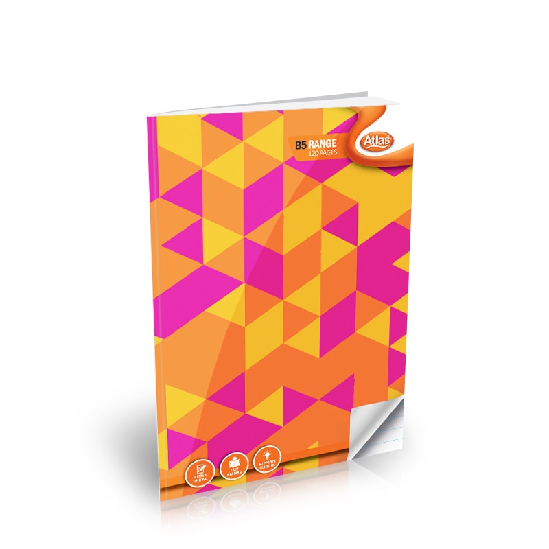 ATLAS B5 BOOK 120PGS SINGLE RULED