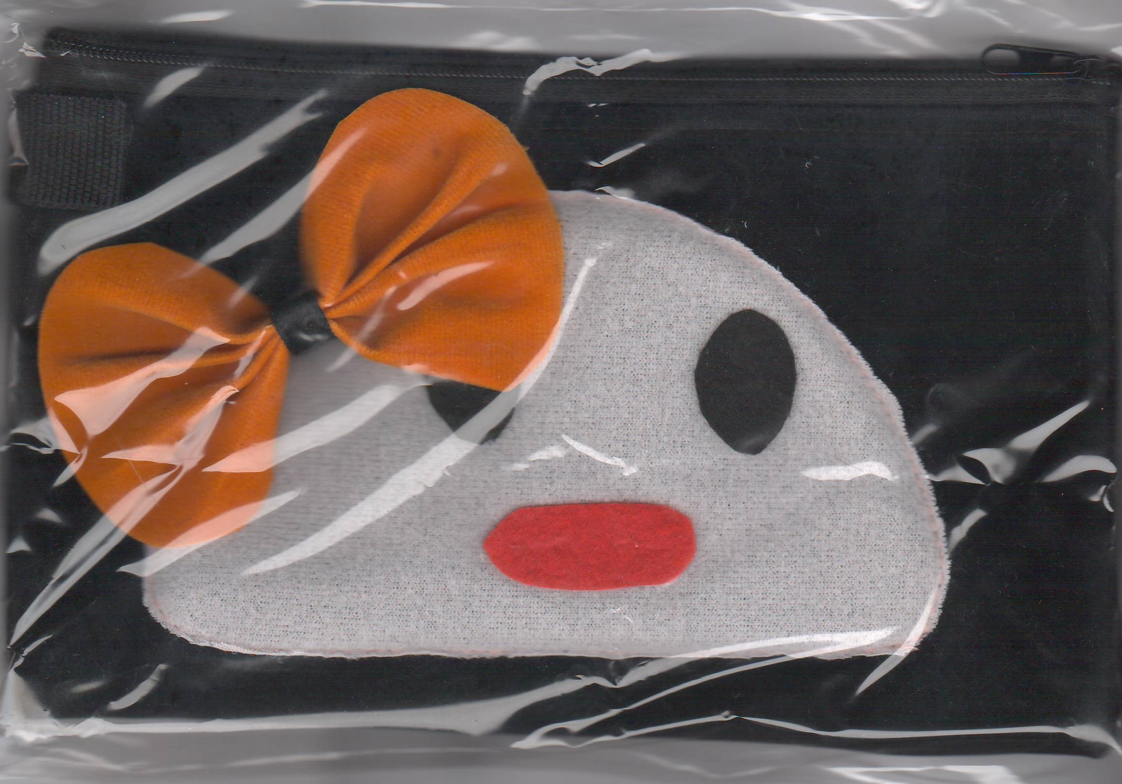 Pencil Purse No.002 - Bow Face - Black Colour