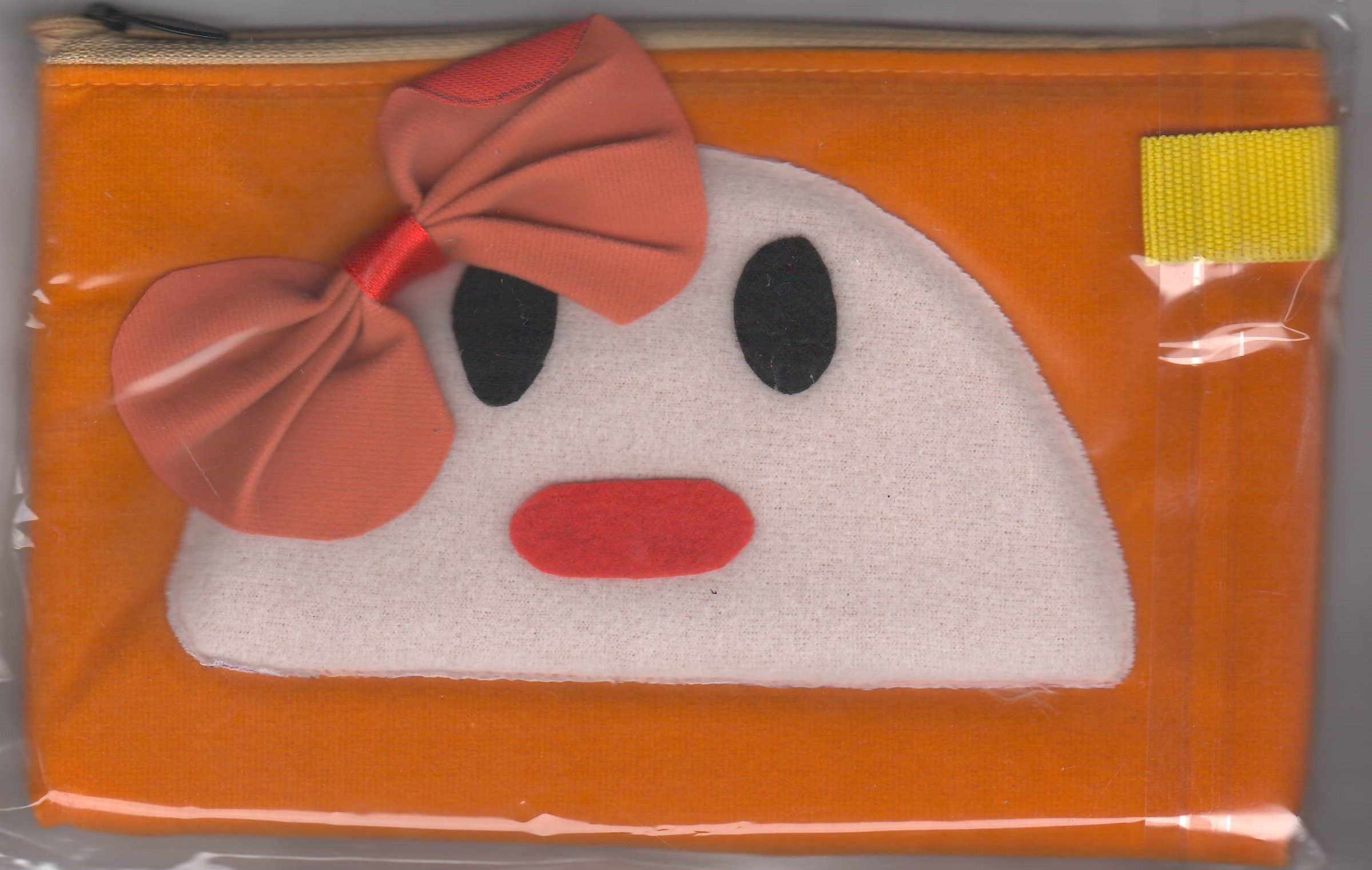 Pencil Purse No.002 - Bow Face - Yellow Colour