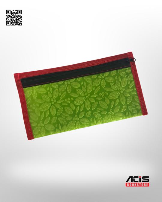Pencil Purse - Red and Light Green colour - No.005