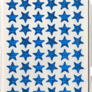 Primory School Children Special Stickers - Medium Stars Blue colour - 10 Cards