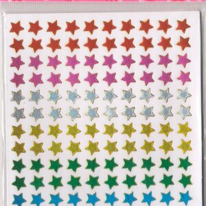 Primory School Children Special Stickers -Star Mix colour - 10 Cards
