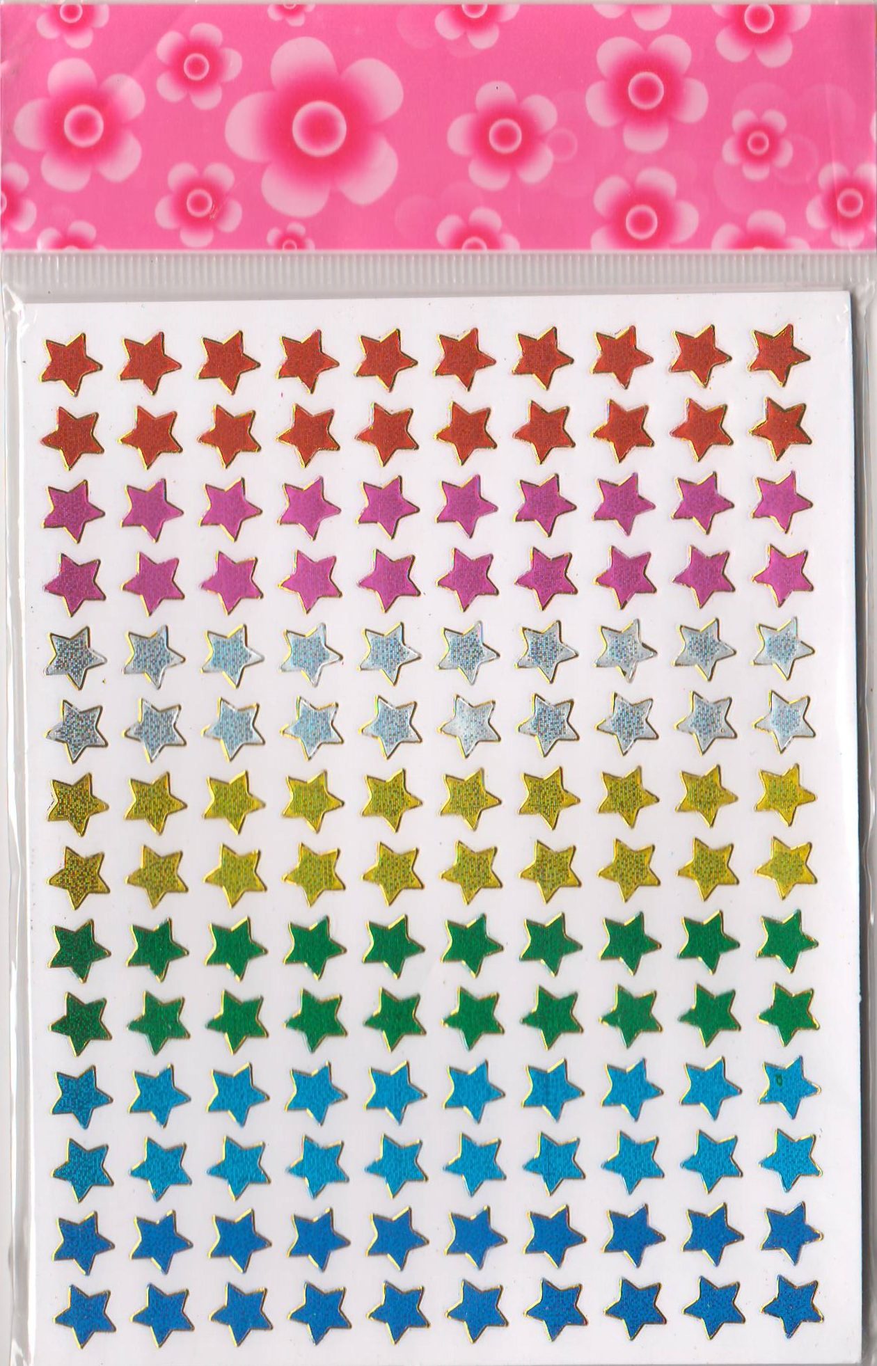 Primory School Children Special Stickers -Star Mix colour - 10 Cards
