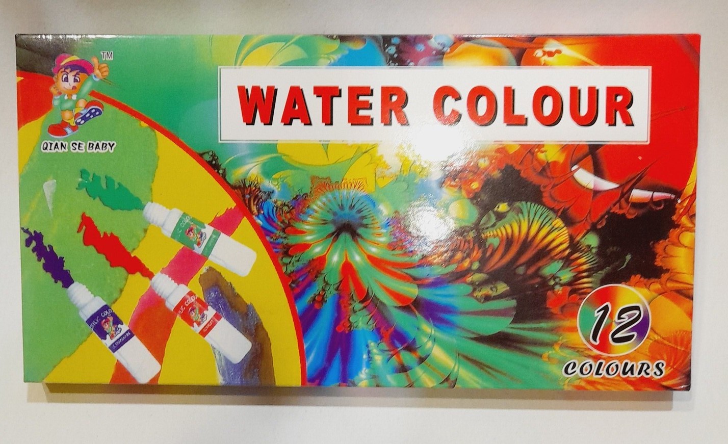 Qian Se Baby Water Colour Tubes - 12 x 6ml - 12 colours