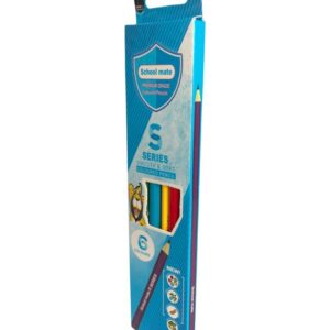 School Mate  Coloured Pencils - 6 Colours