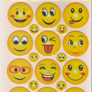 Smile Sticker Large- No.LBR-001 - 1pcs