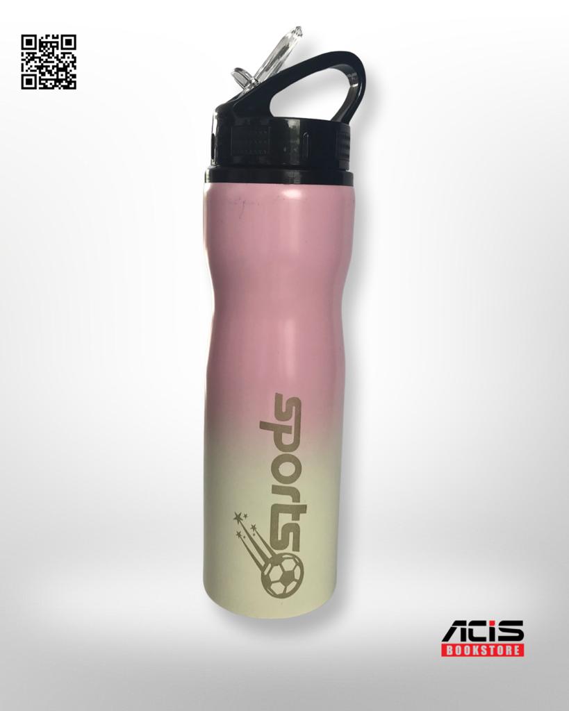 Sport Stainless Steel Water Bottle 750ml - Light Pink and Cream colour