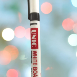UNIC Refillable White Board Marker Pen - Black colour