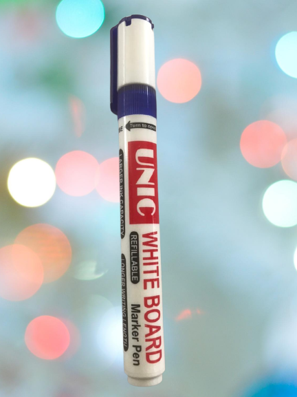 UNIC Refillable White Board Marker Pen - Blue colour