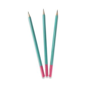 MBA Triangle Pencil HB - Blue and Pink body colour - 3pcs