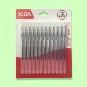 XIDA Black Gel Pen 0.5 - 12 pcs