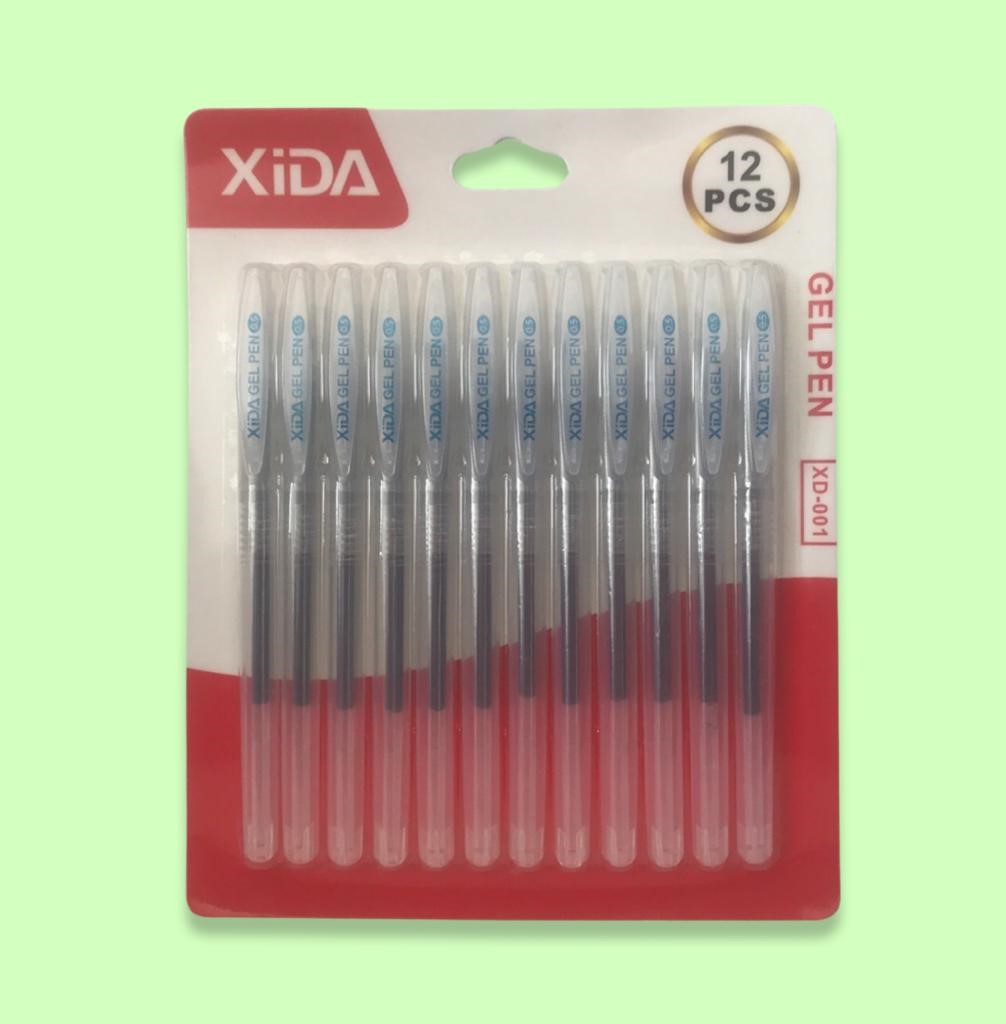 XIDA Blue Gel Pen 0.5 - 12 pcs Packet